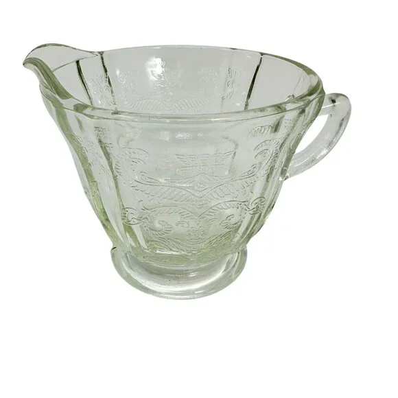 Depression Glass Federal Madrid Clear Creamer Pitcher - Picture 1 of 5